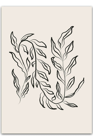 Galerie Flower plakaten er et smukt eksempel på moderne blomsterkunst