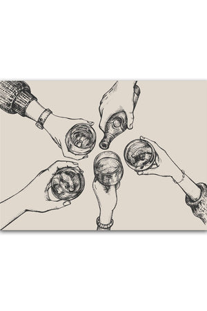 Bar Hands Plakat - Stilfuld Tilføjelse Til Dit Køkken & Hjem