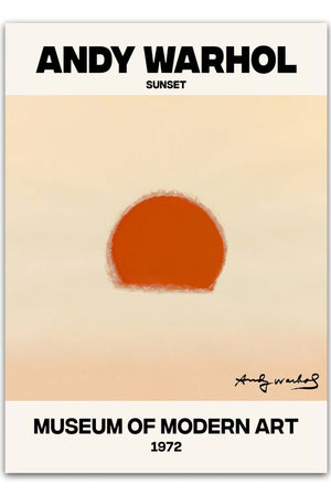 Orange Sunset - Andy Warhol Plakat
