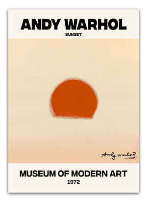 Orange Sunset - Andy Warhol Plakat