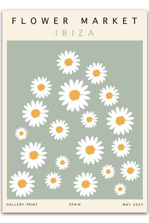 Flower market - Ibiza Plakat