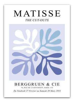 Blue Mix Cut Outs Matisse Plakat