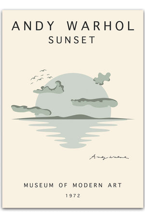 Andy Warhol - Sunset Plakat