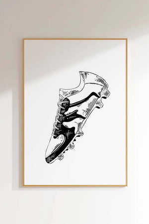 Fodboldsko Plakat - Sportssko til børn