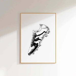 Fodboldsko Plakat - Sportssko til børn