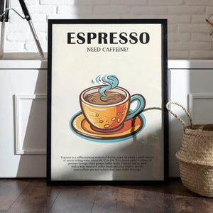 Espresso Opskrift Plakat | Din Guide til Perfekt Espresso