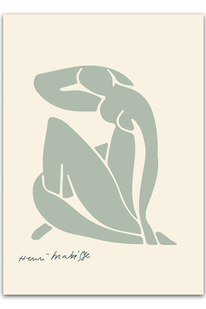Grøn Matisse Plakat | "H. Madame" Poster | Køb Online idag