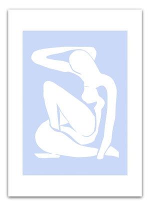 Light Blue Madame Matisse Plakat