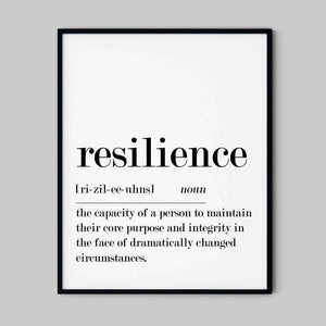Citatplakater - Resilience Definition Ellens Shop
