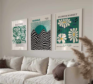 Matisse Plakat | "Grøn Flowermarket New York" poster 