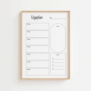 minimalistisk ugeplan
ugeplan plakat 50x70
ugeplan planner
ugeplan til familien
ugeplan med to do
ugeplan til køkken
ugeplan til væggen
ugeplan planner plakat
ugentlig plan plakat