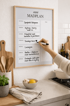 Ugens Madplan Plakat