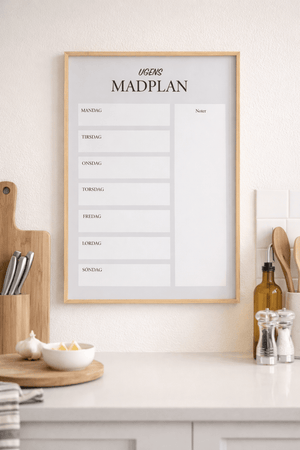 Ugens Madplan Plakat