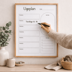 Ugeplan plakat
