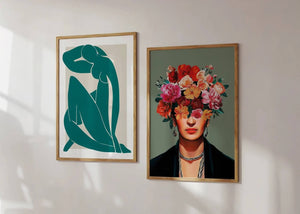 Mørkegrøn Madame Plakat