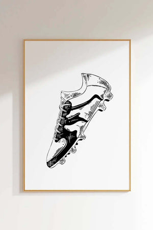 Fodboldsko Plakat - Sportssko til børn