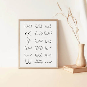 "All Boobs Are Beautiful" Plakat