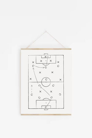 Fodboldbane - Fodboldplakat