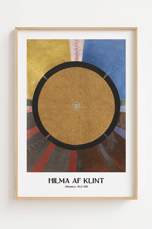 Altarpiece No.3 plakat – Hilma af Klint abstrakt kunstplakat med geometriske former
