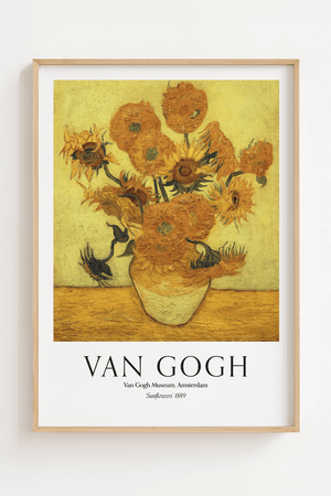 Sunflowers plakat 1889 – Van Gogh solsikker kunstplakat