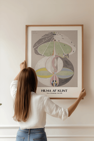 Tree of Knowledge No.5 plakat – Hilma af Klint abstrakt kunstplakat med symbolik og geometriske former