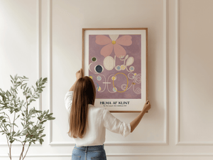 The Ten Largest No.5 Adulthood plakat – Hilma af Klint abstrakt kunstplakat med blomsterform og spiraler