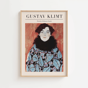 Johanna Staude plakat – Gustav Klimt portræt kunstplakat