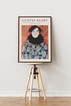 Johanna Staude plakat – Gustav Klimt portræt kunstplakat