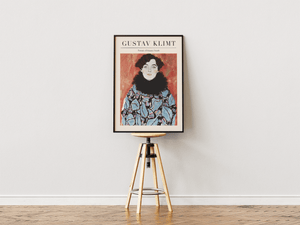 Johanna Staude plakat – Gustav Klimt portræt kunstplakat