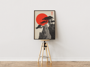 Zen Mountain – Japansk Landskab Plakat