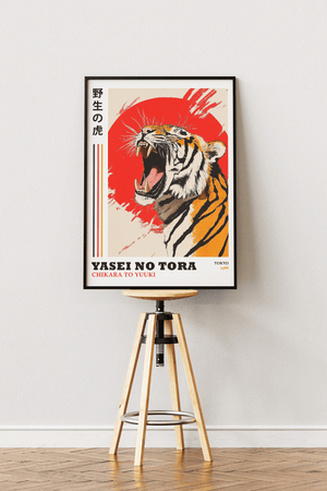 Roaring Tiger – Japansk Tiger Plakat