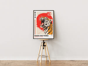 Roaring Tiger – Japansk Tiger Plakat