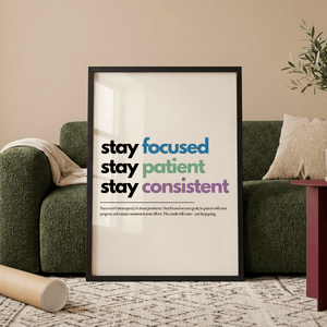 Stay Focused Stay Patient Stay Consistent