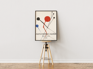Abstrakt kunstplakat inspireret af Alexander Calder – moderne vægdekoration