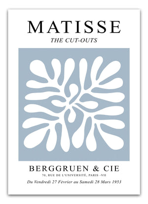 Grey Blue Cut Outs Matisse Plakat
