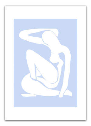Light Blue Madame Matisse Plakat