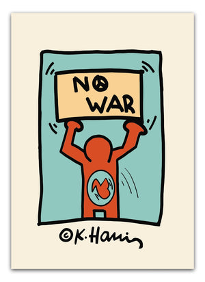 No War - Keith Haring Plakat | Kunstplakater til hjemmet