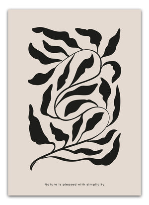 Nature Is Pleased With Simplicity Plakat