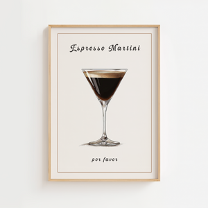 Espresso Martini Por Favor Plakat