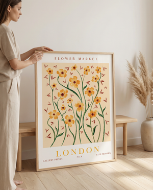 Matisse Plakat | "Flower Market London No.8" Poster - Køb nu