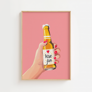 Have Fun drink Plakat