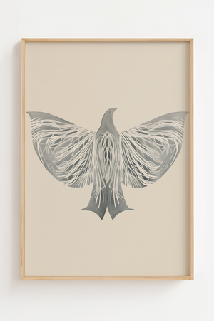 Flyvende Frihed – Illustrationsplakat | Ellens Postershop