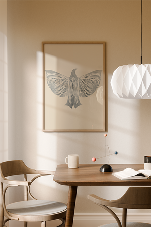 Flyvende Frihed – Illustrationsplakat | Ellens Postershop