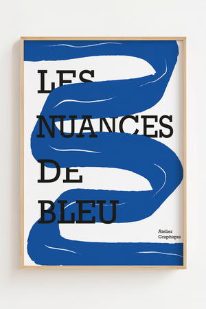Les Nuances De Bleu Plakat