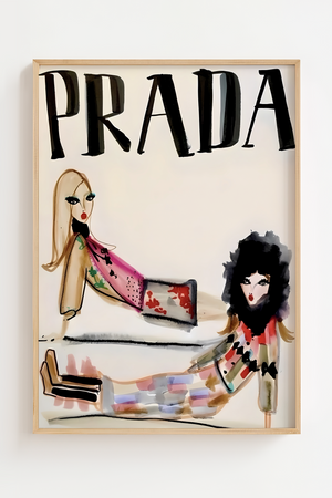 Fashion Icons Prada Plakat | Stilfuld modekunst til hjemmet
