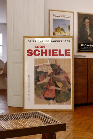 Egon Schiele udstillingsplakat – Galerie Arnot Janvier 1959, Leopold Museum samling
