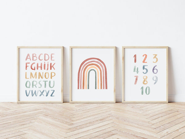 "ABCD" Alfabet Plakat