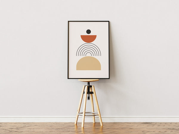 Abstract Half Block Poster