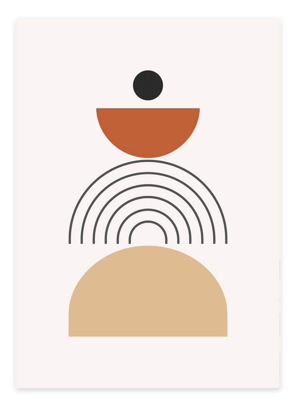Abstract Half Block Poster
