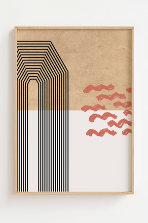 Abstract Mid Plakat